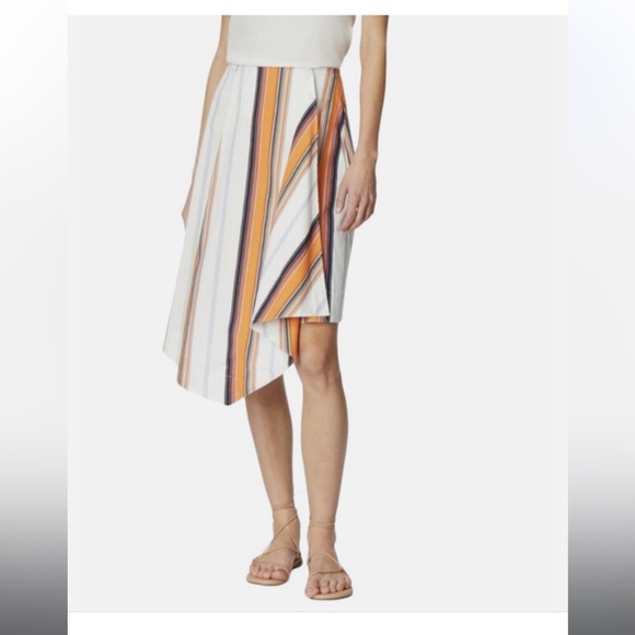Habitual Striped Asymmetrical Wrap Skirt Women’s Size 12 - Picture 1 of 3